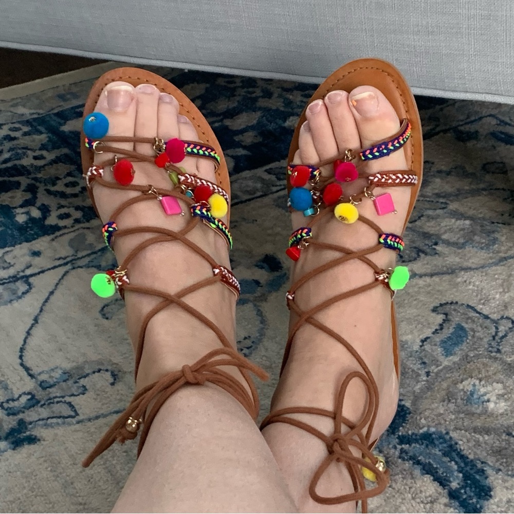 Mossimo Target Spunky‎ Colorful Sandals Size 7